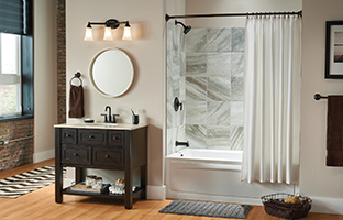 小浴室如何裝出大空間?